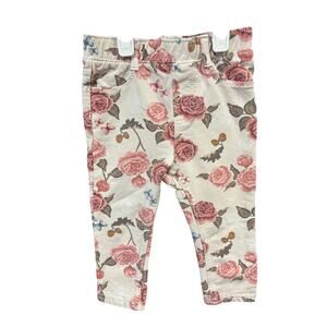 4/$20 White Floral Jeans - H&M - 9mo